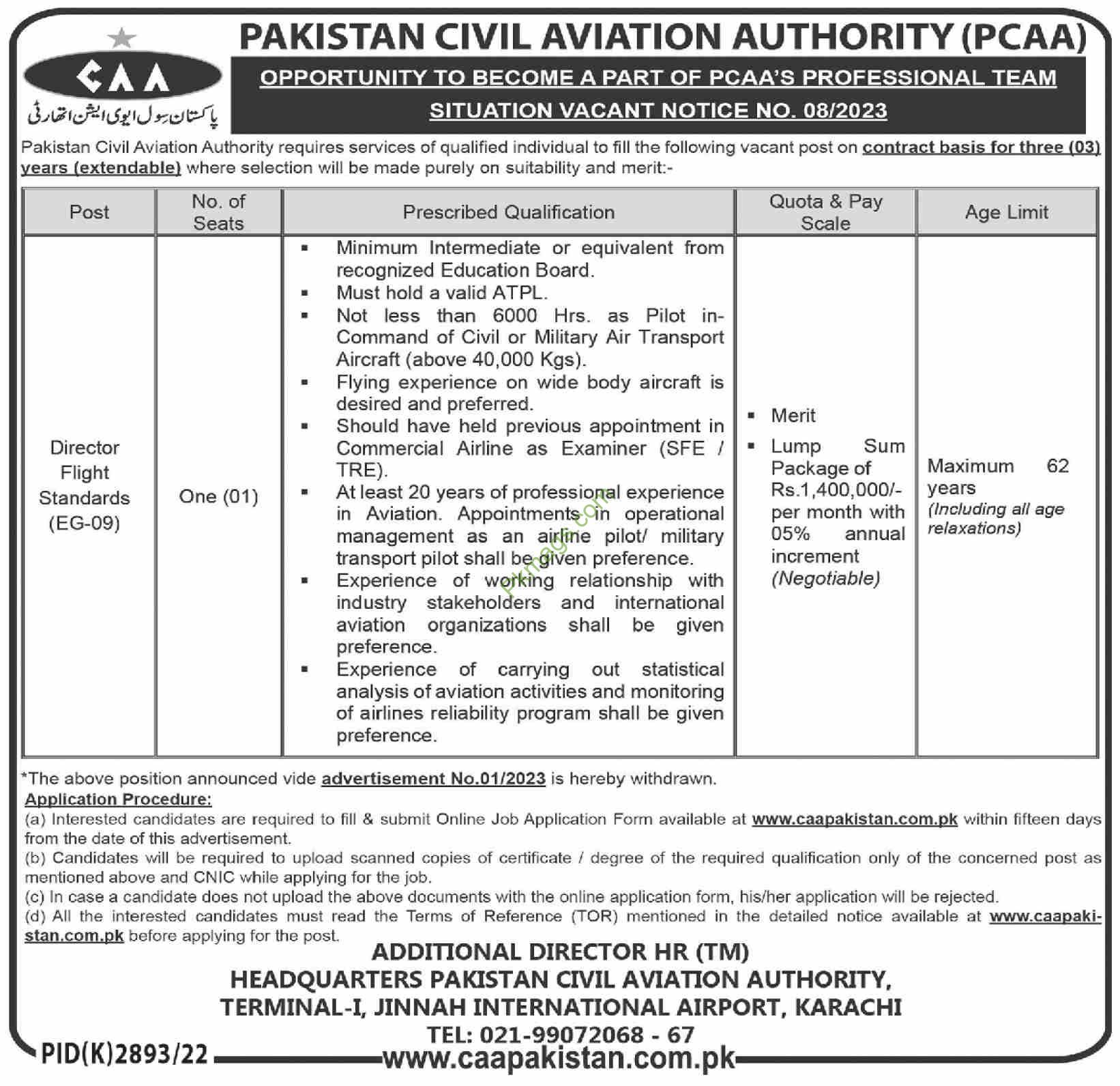 pakistan-civil-aviation-authority-pcaa-jobs-latest-vacancy-2023-apply