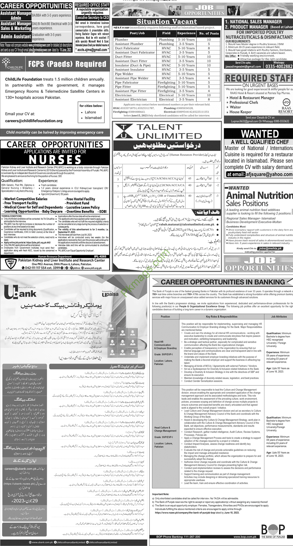 Multiple New Vacancies in Pakistan Jobs 2023 – Jobs in Pakistan