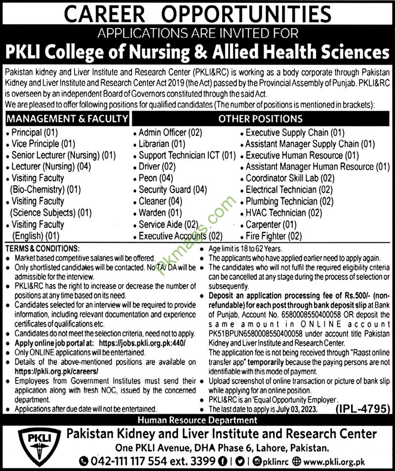 pkli nursing jobs 2023